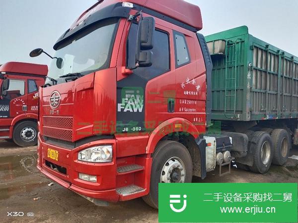 河北出售二手解放350馬力國五半掛車車況精品