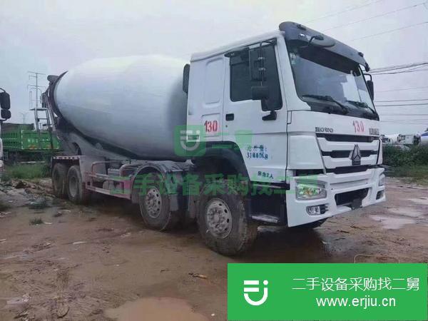 內蒙古出售二手18年豪沃國五排放大20方攪拌車