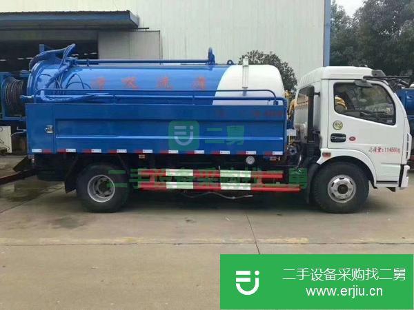廣東出售二手國六東風多利卡玉柴140馬力藍牌清洗吸污車