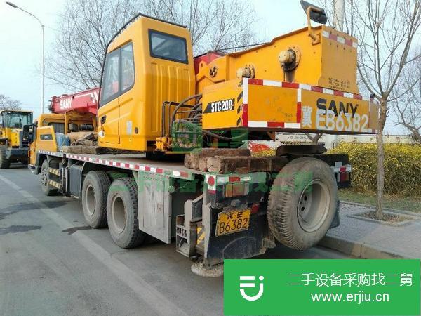 河北出售二手三一STC200型二十噸吊車原樅原?
