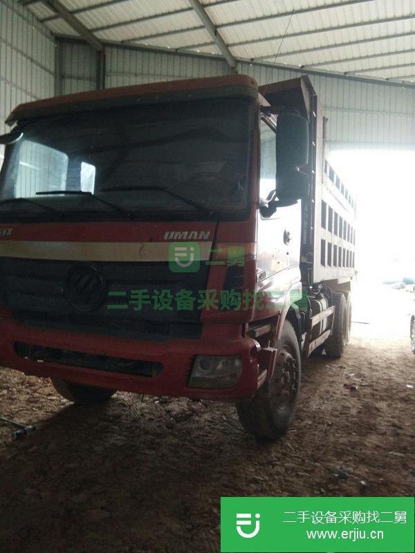 江西出售二手歐曼后八輪340馬力自卸車