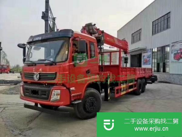 河南出售二手東風12噸后八輪國五隨車吊