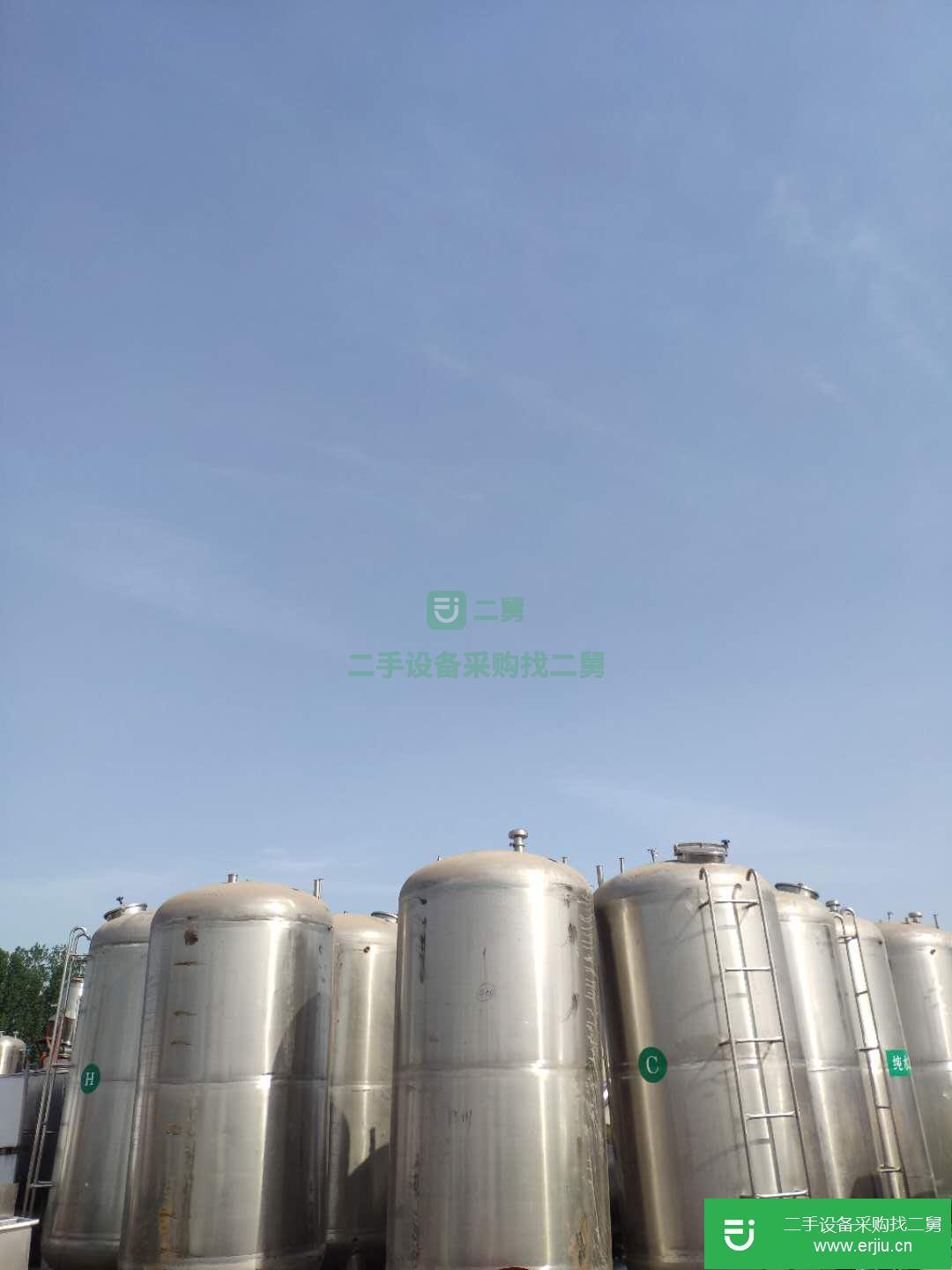 山東出售二手裕千304不銹鋼儲罐