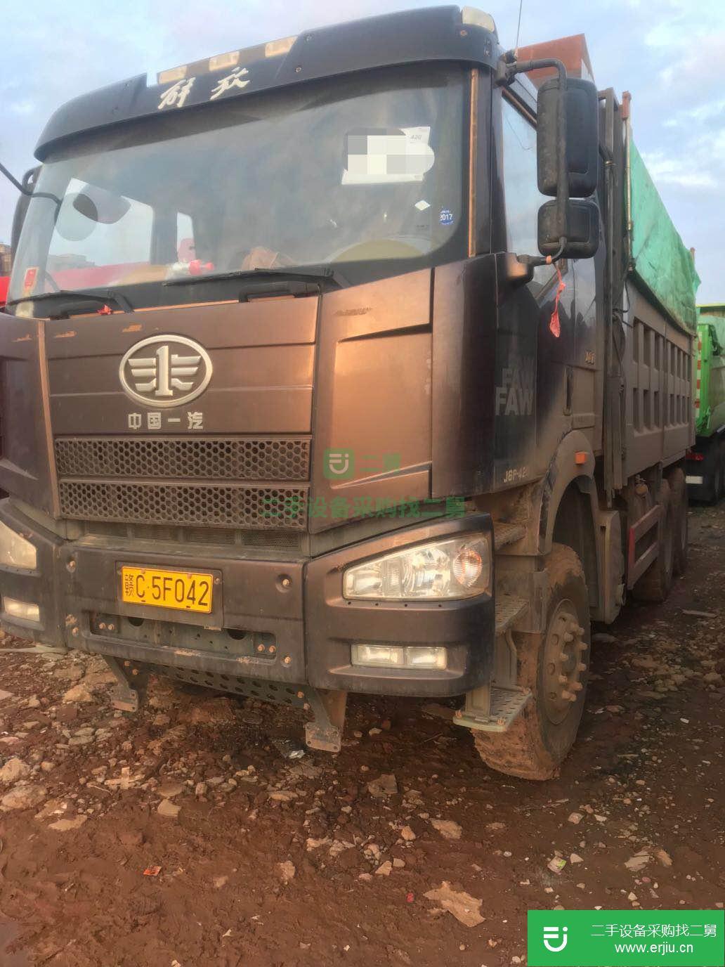 江西出售二手解放J6P后八輪自卸車