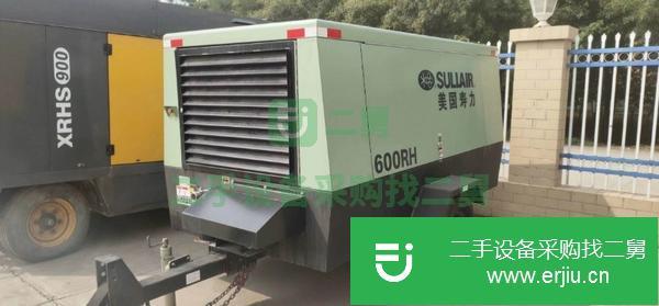 山東出售二手壽力600空壓機,國三發動機,使用50小時