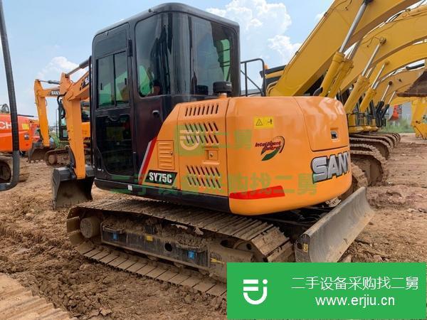 河北出售二手三一75C挖掘機(jī)手續(xù)全質(zhì)保一年全國(guó)包送