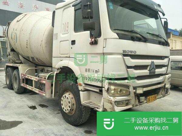 天津出售二手豪沃15方攪拌車