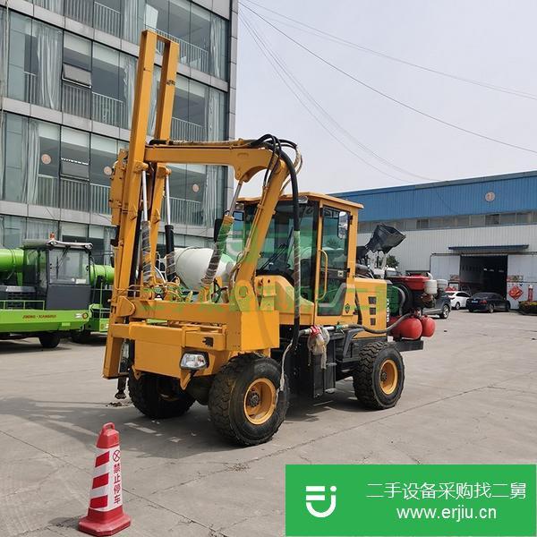 山東出售二手護(hù)欄打樁機(jī)