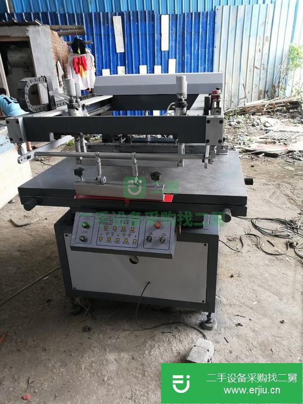 河北出售二手半自動斜臂絲印機80*110臺面，帶吸氣功能