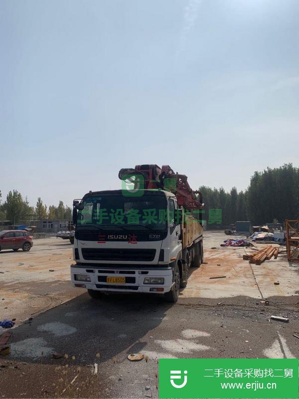 山東出售二手三一48米泵車，手續(xù)齊全能過戶能提檔。