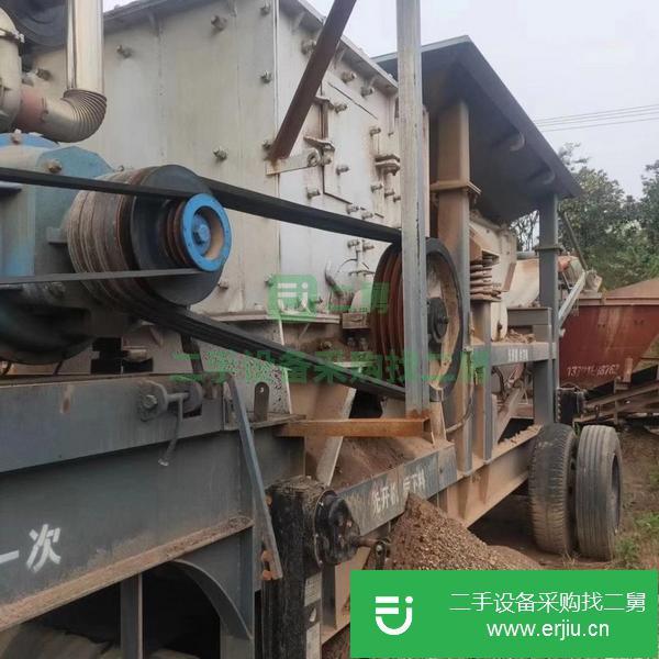 山東出售二手移動式制砂機帶給料機