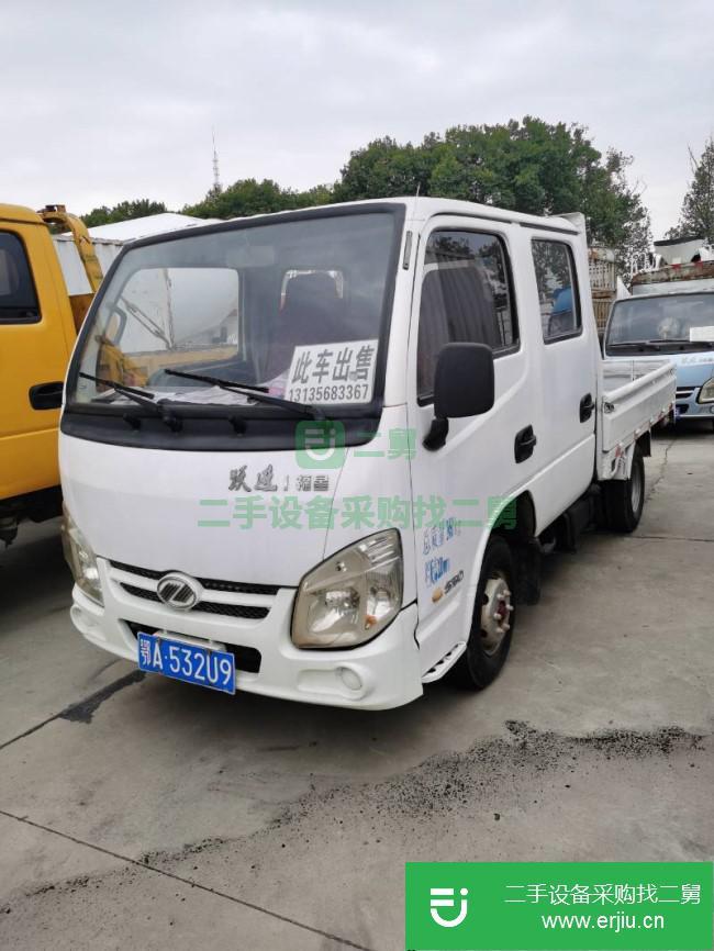 湖北出售二手上汽躍進雙排平板貨車