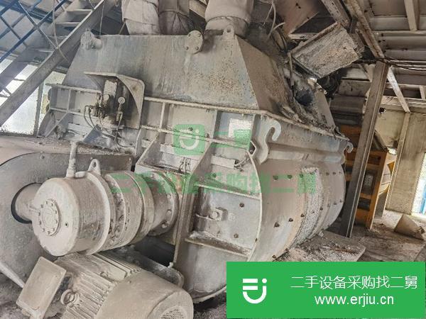 湖南出售二手雙臥軸混凝土攪拌機