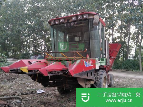 河南出售二手豪豐三行玉米收割機(jī)