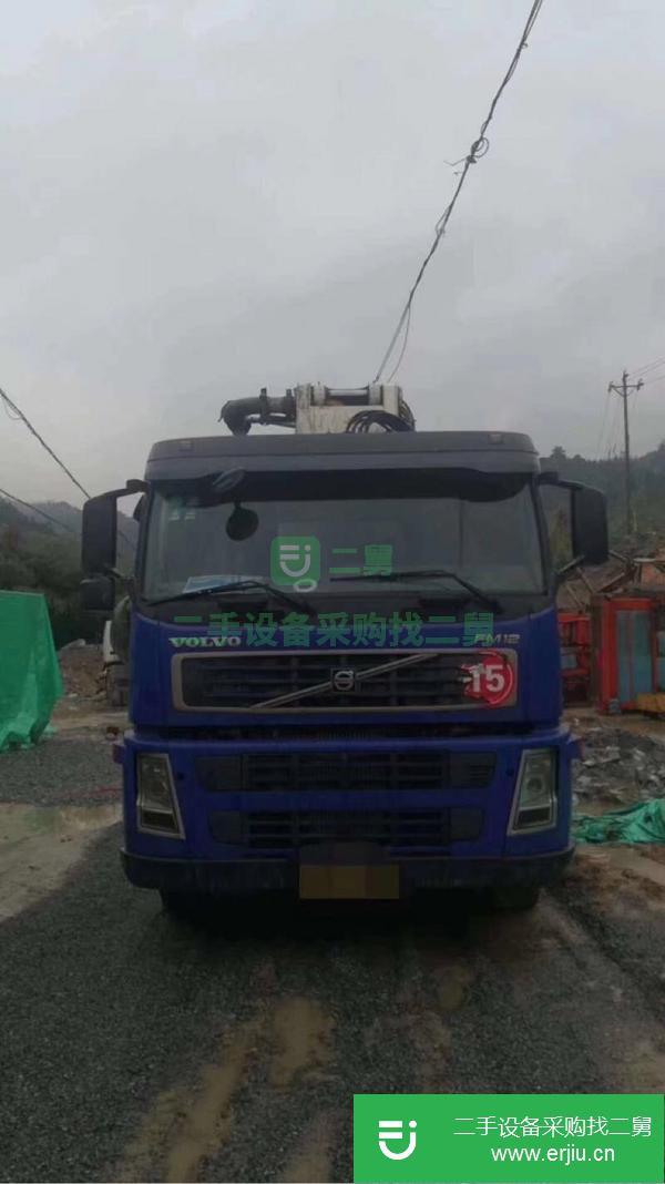 河北出售二手中聯泵車，沃爾沃37米底盤
