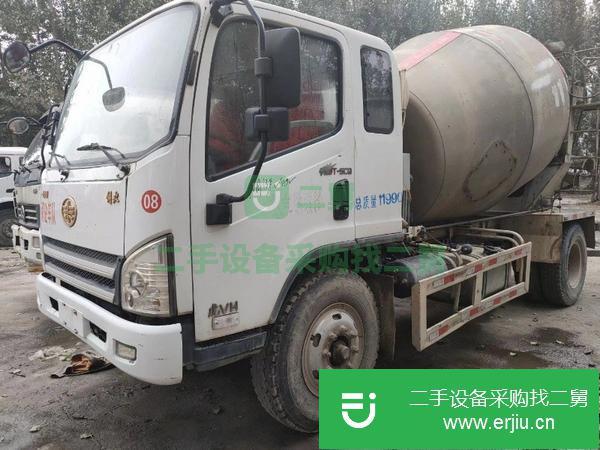 黑龍江出售二手國四7方解放攪拌車