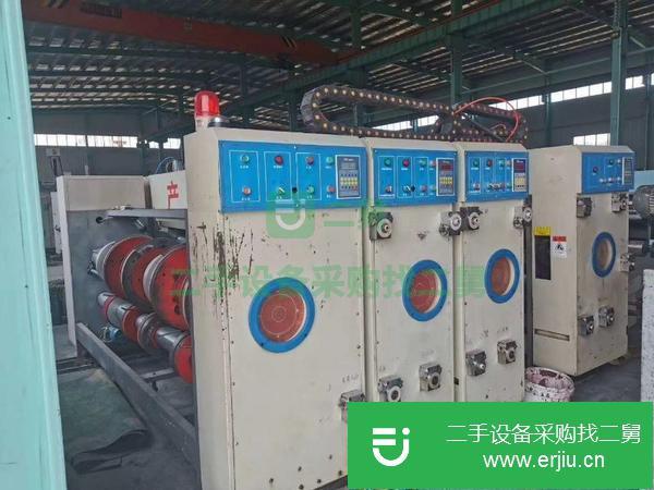 江西出售二手鏈條三色開槽印刷機同步調刀,帶掛板