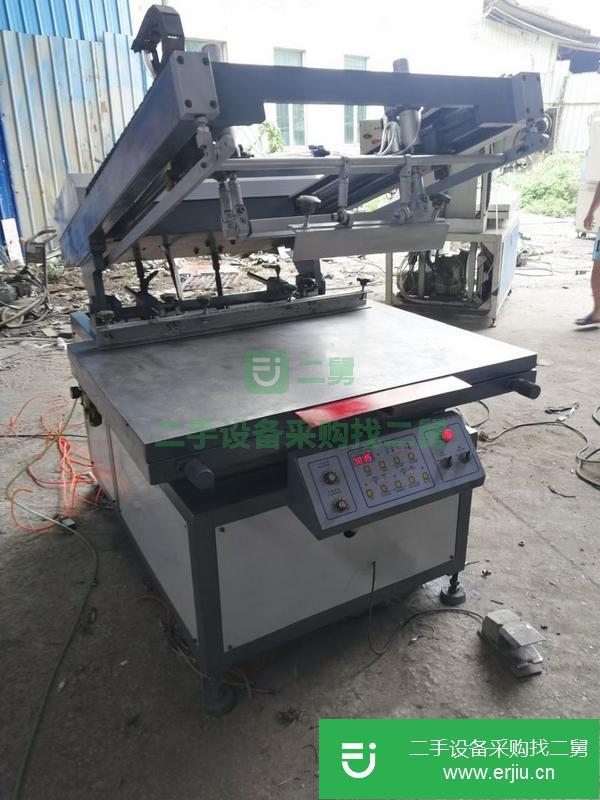 河北出售二手半自動斜臂絲印機80*110臺面，帶吸氣功能
