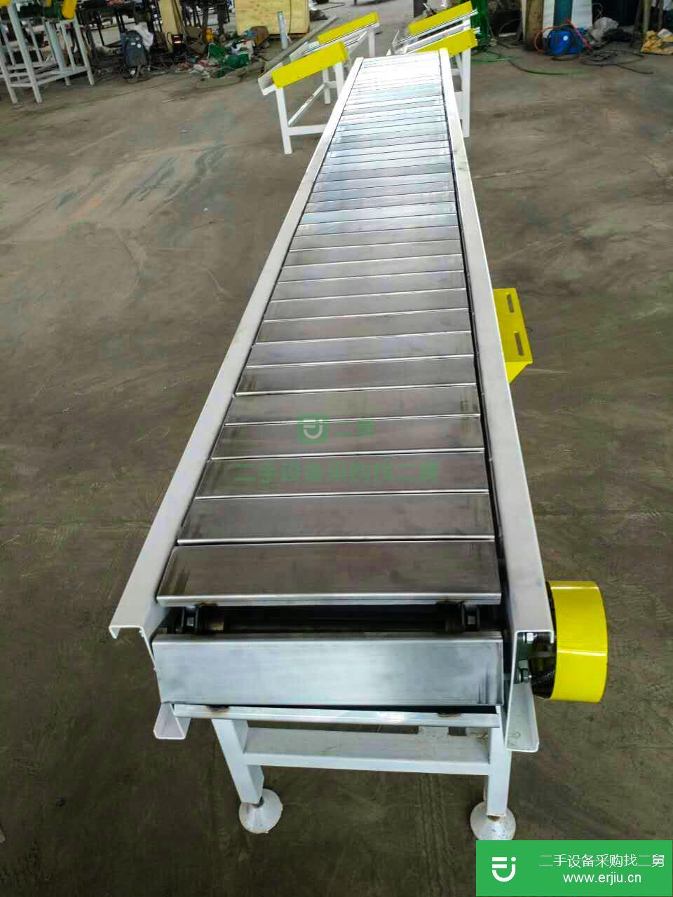 山東出售二手不銹鋼鏈板輸送機(jī)