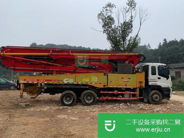 貴州出售二手18年三一五十鈴底盤(pán)49米泵車