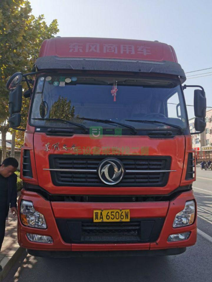 出售國四天龍315馬力9.6米前四后八高欄貨車，原車原版