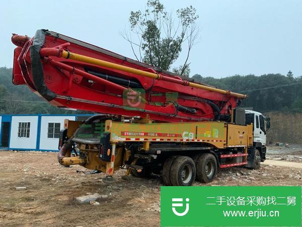 貴州出售二手18年三一五十鈴底盤(pán)49米泵車
