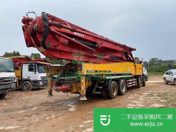 湖南出售二手三一52米六節臂泵車保養到位包過戶