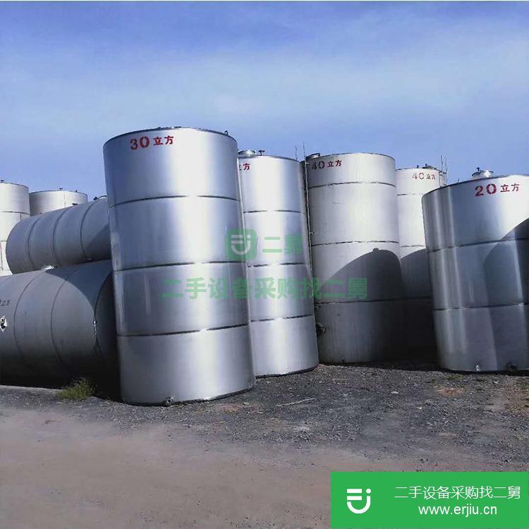 山東出售二手臥式不銹鋼儲罐10立方