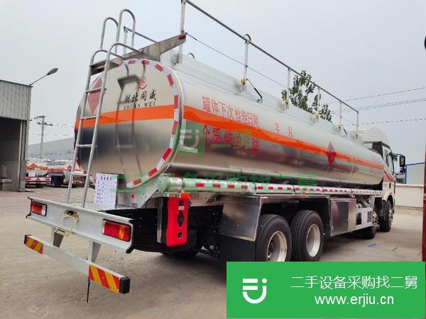 江西出售二手解放前四后八鋁合金油罐車 手續齊全