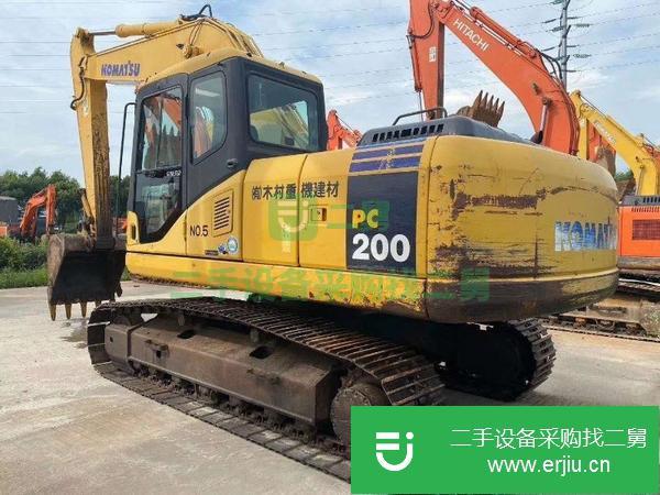 河北出售二手小松200挖掘機
