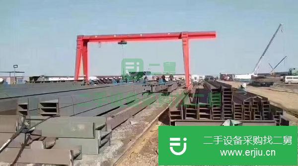 山東出售二手10噸跨度18米起升有效6米全包廂龍門吊
