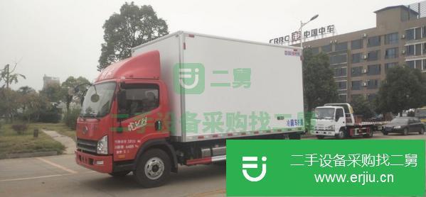 廣東出售二手解放虎V160馬力冷藏車
