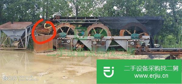 山東出售二手9成新1828水輪洗砂機