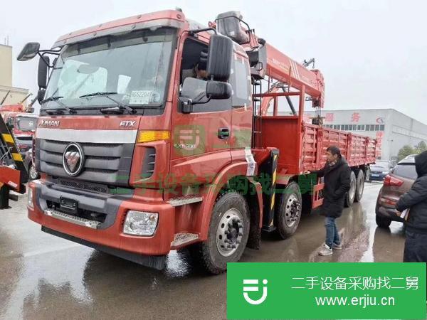 新疆出售二手重汽豪曼8噸130馬力隨車吊