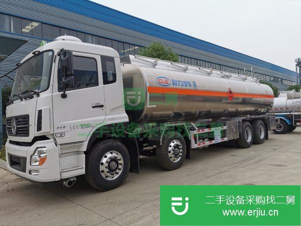 湖北出售二手東風天龍前四后八鋁合金國五運油車