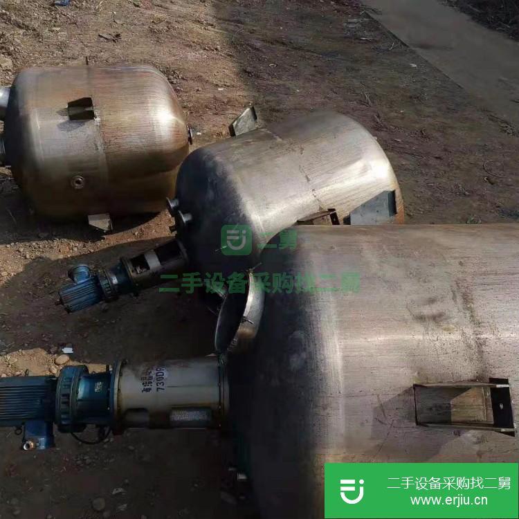 山東出售二手外盤管不銹鋼電加熱反應釜