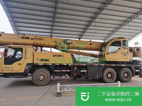 河北出售二手徐工25k-1吊車，推桿操作