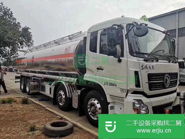 山東出售二手東風(fēng)天龍25噸鋁合金油罐車(chē)包上牌