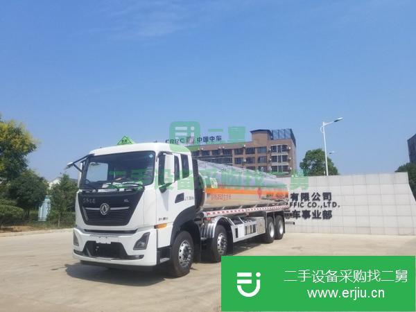 山東出售二手國六東風天龍前四后八鋁合金油罐車