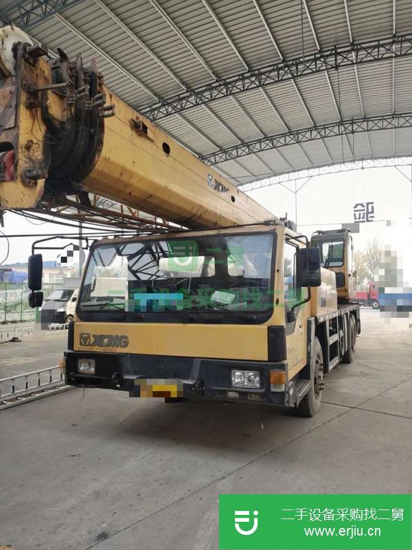 河北出售二手徐工25k-1吊車，推桿操作