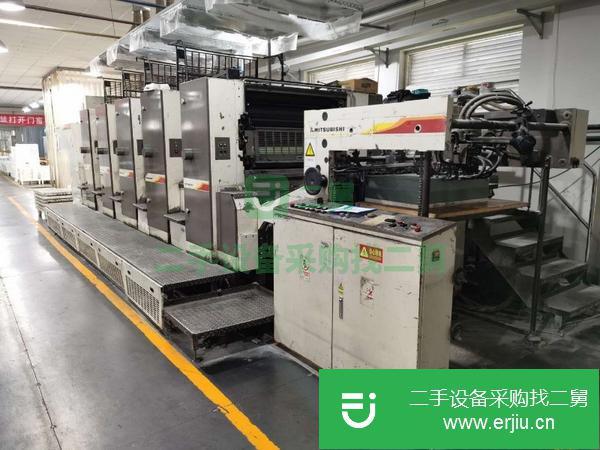 天津出售二手三菱對開五色印刷機