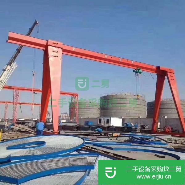 山東出售二手10噸跨度18米起升有效6米全包廂龍門吊