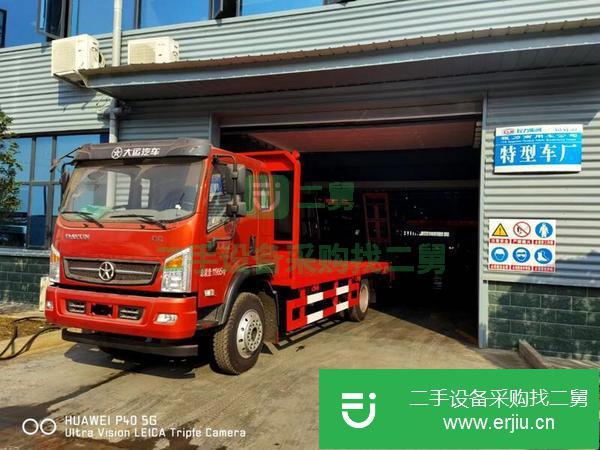 湖北出售二手大運平板運輸車支持分期玉柴160馬力法士特八檔變速箱