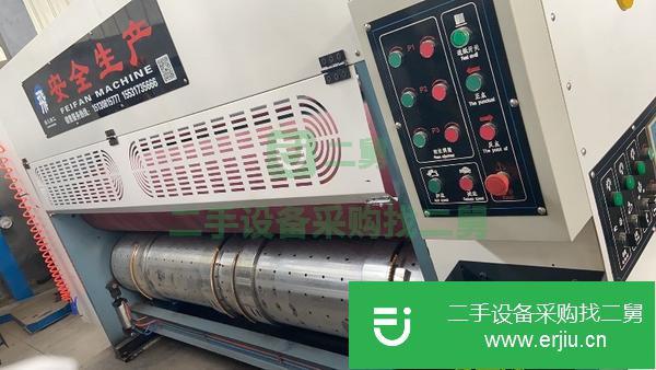 江西出售二手水墨印刷機，雙色印刷圓壓圓免板開槽