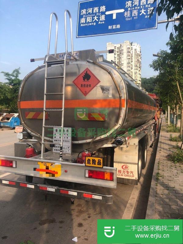 山西出售二手東風天龍前四后八鋁合金油罐車 手續(xù)齊全