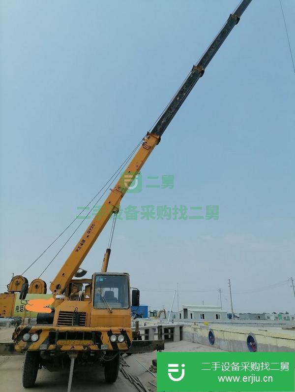 湖北出售二手浦沅吊車25噸帶第五支腿