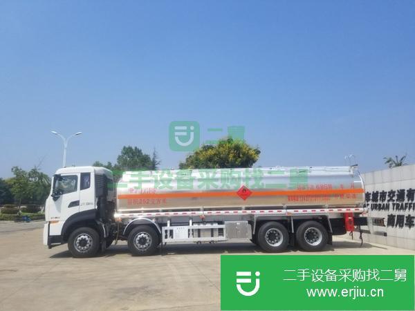 山東出售二手國六東風天龍前四后八鋁合金油罐車