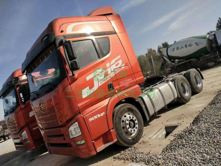 出售二手牽引車18年5月解放JH6，500馬力，帶液緩