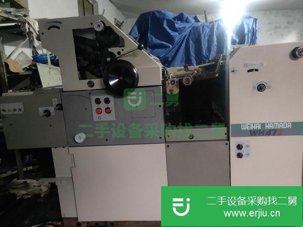 山東出售二手濱田三墨一水單色印刷機
