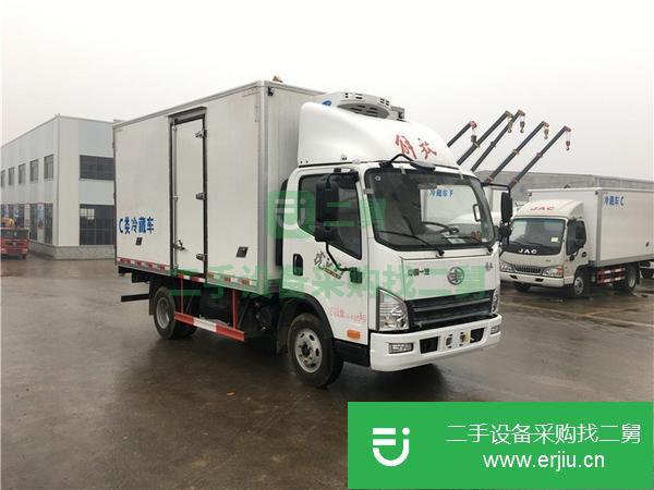 河南出售二手解放虎V4.2米130馬力冷藏車